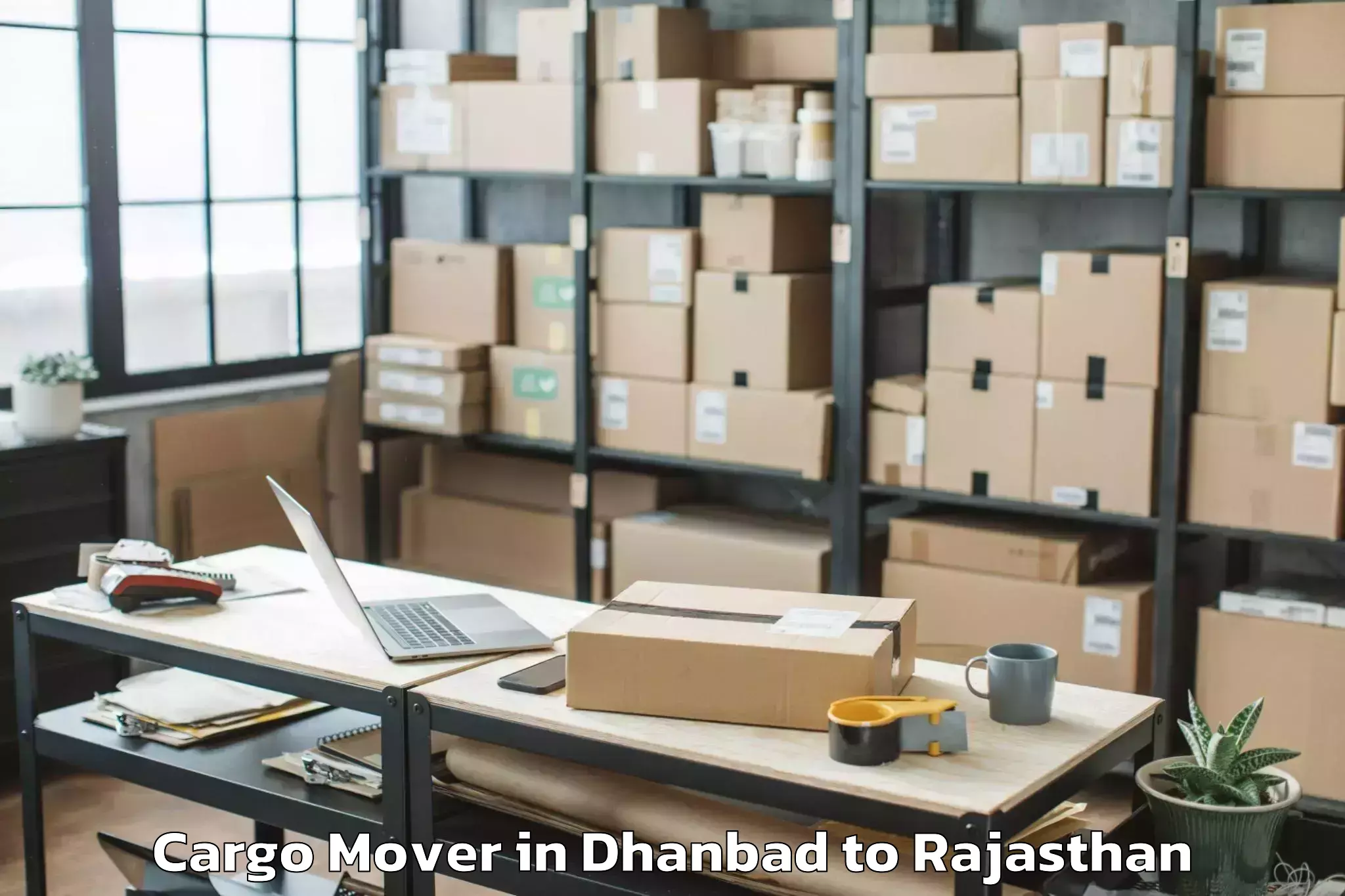 Leading Dhanbad to Niit University Neemrana Cargo Mover Provider